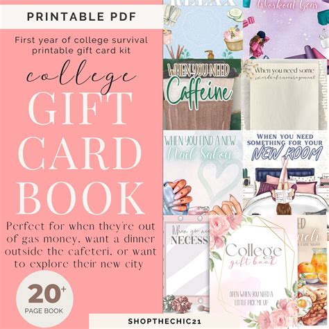 college gift card book printable free|college assignment planner printable free.